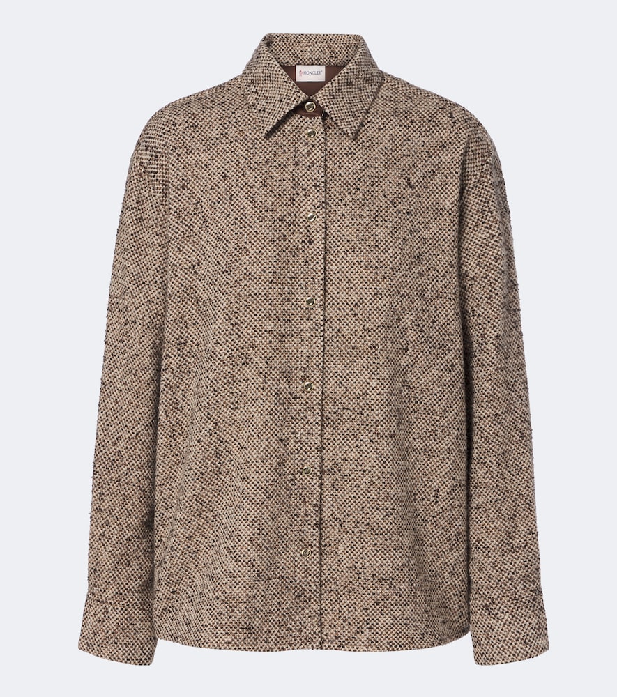 MONCLER Moncler Wool-blend tweed overshirt