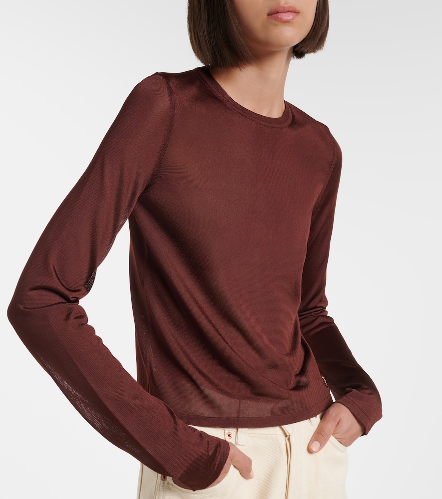  Saint Laurent Saint Laurent Semi-sheer Sweater 