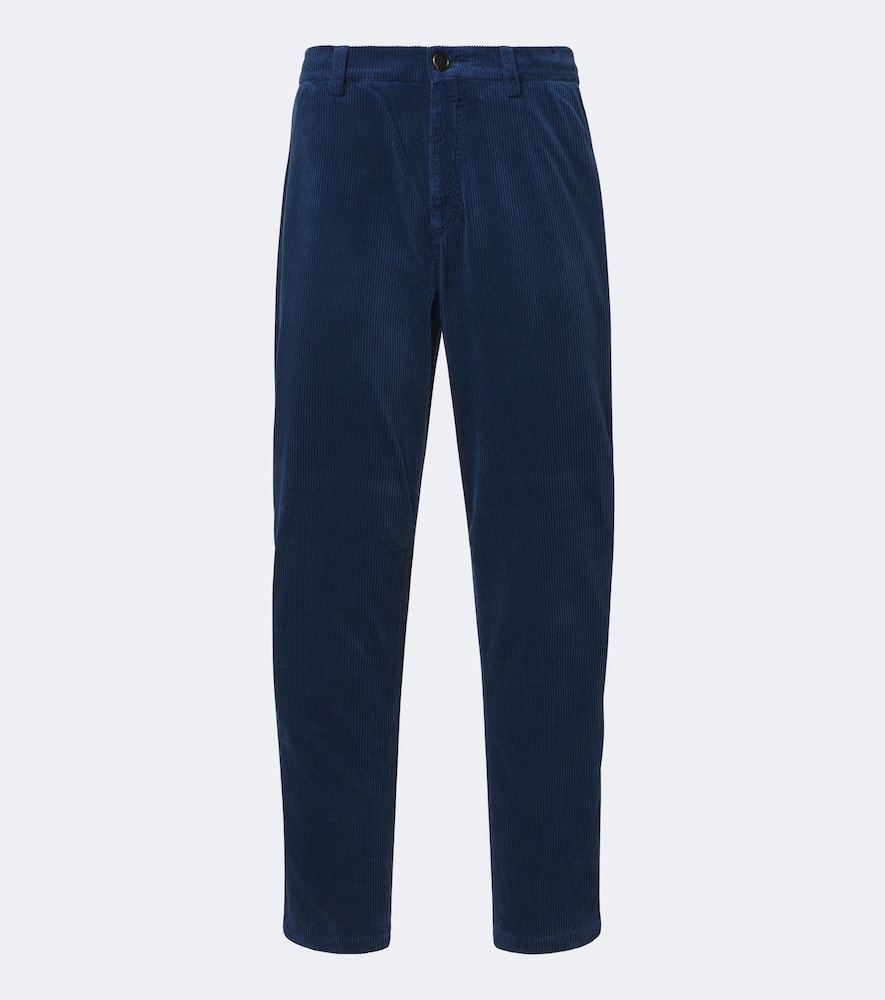 Pantaloni regular in pana di cotone