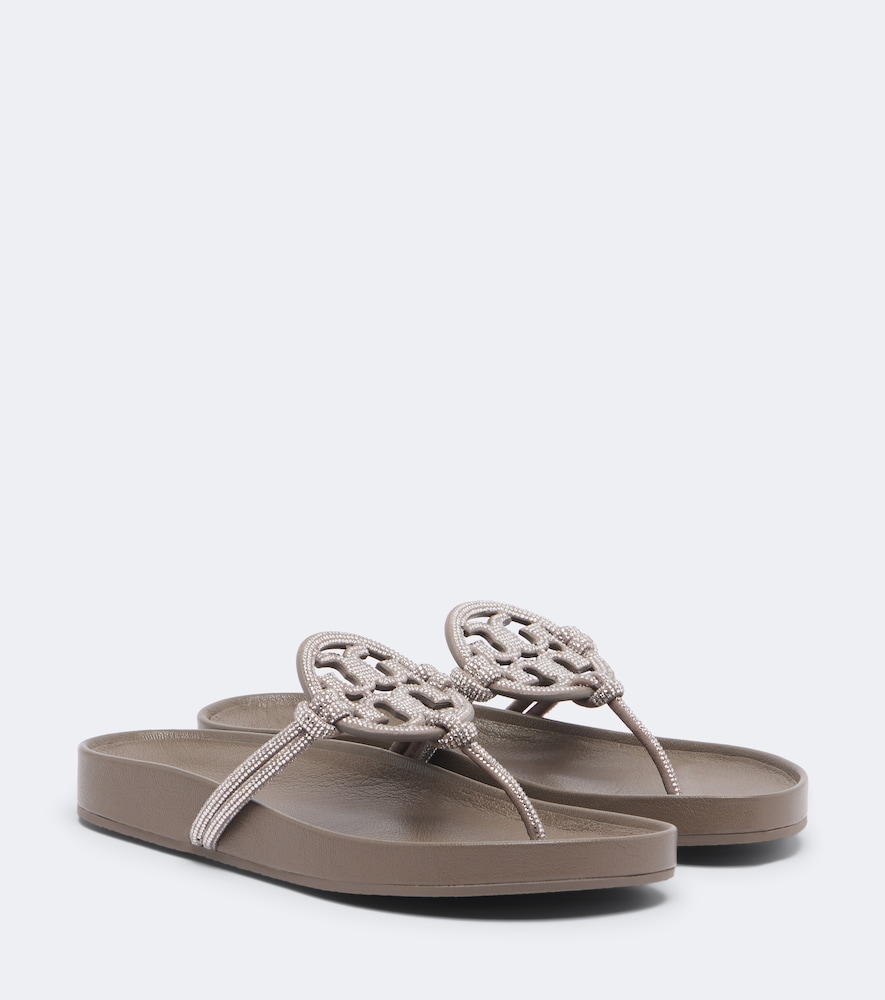 Verzierte Zehensandalen Miller Cloud aus Leder