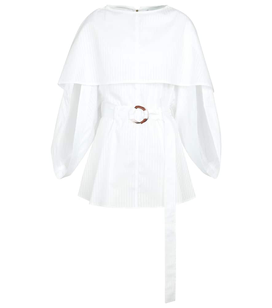 JW Anderson Belted cotton minidress