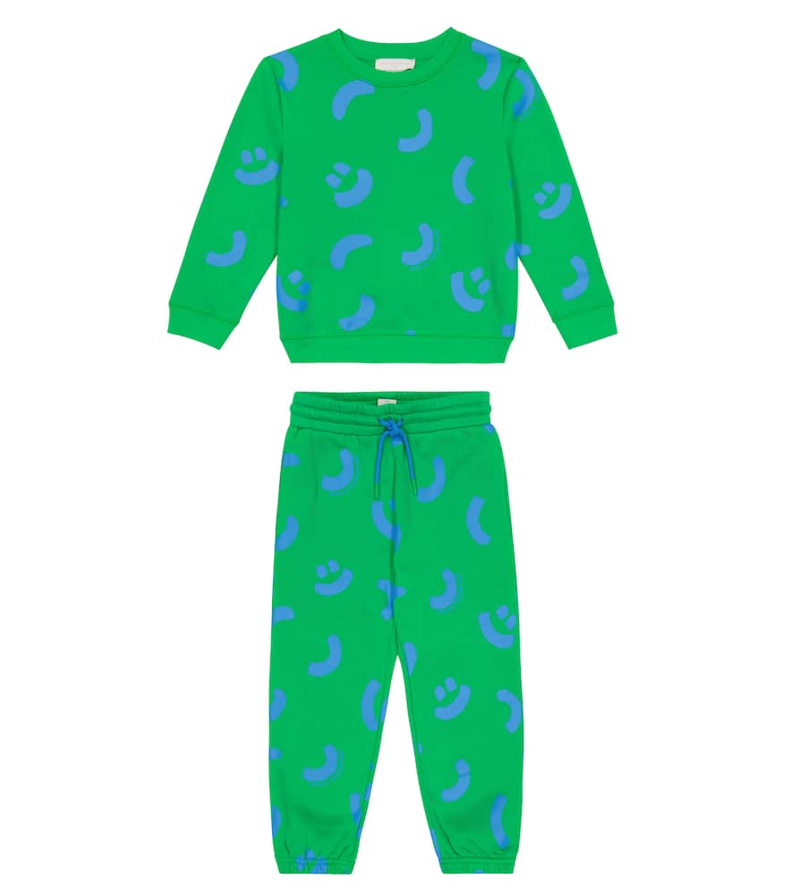 Stella McCartney Kids Cotton sweatshirt and sweatpants set