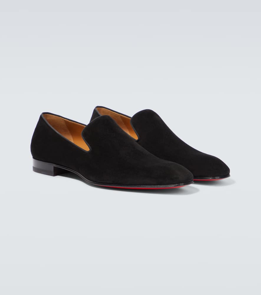 Christian Louboutin Dandelion Spikes Suede Loafers