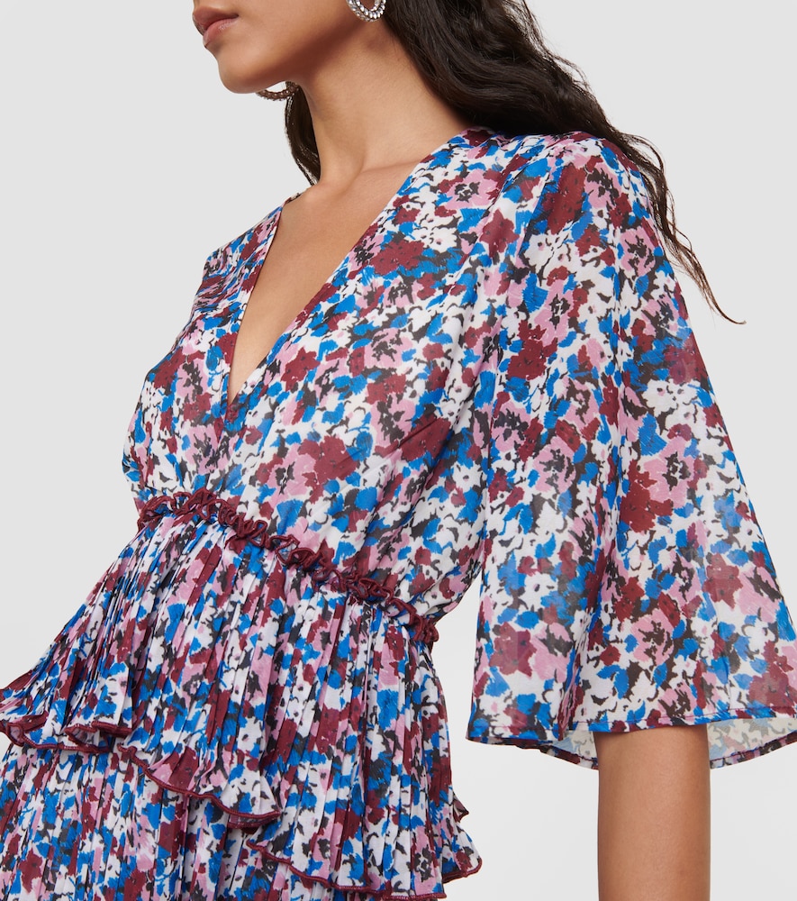  Ganni Ganni Bedrucktes Minikleid Aus Georgette 