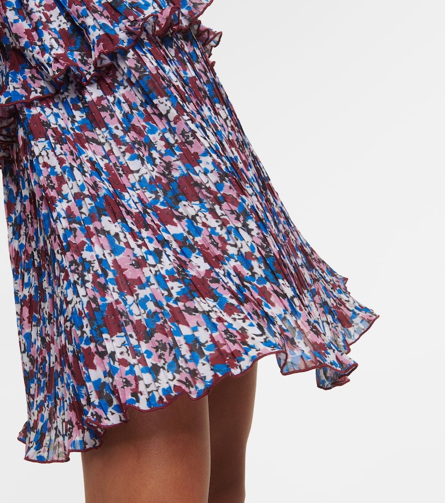  Ganni Ganni Bedrucktes Minikleid Aus Georgette 