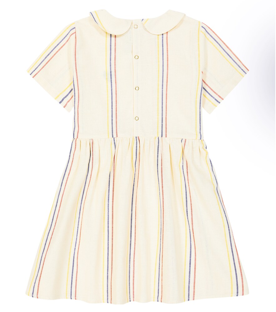  Mini Rodini Mini Rodini Kleid Aus Baumwolle Und Leinen 