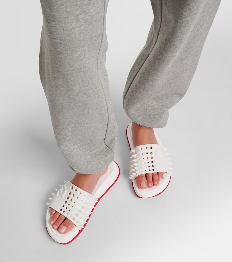 Christian Louboutin Pantoletten Take It Easy In Weiss