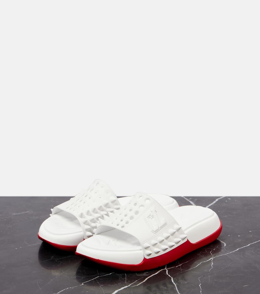 Christian Louboutin Pantoletten Take It Easy In Weiss