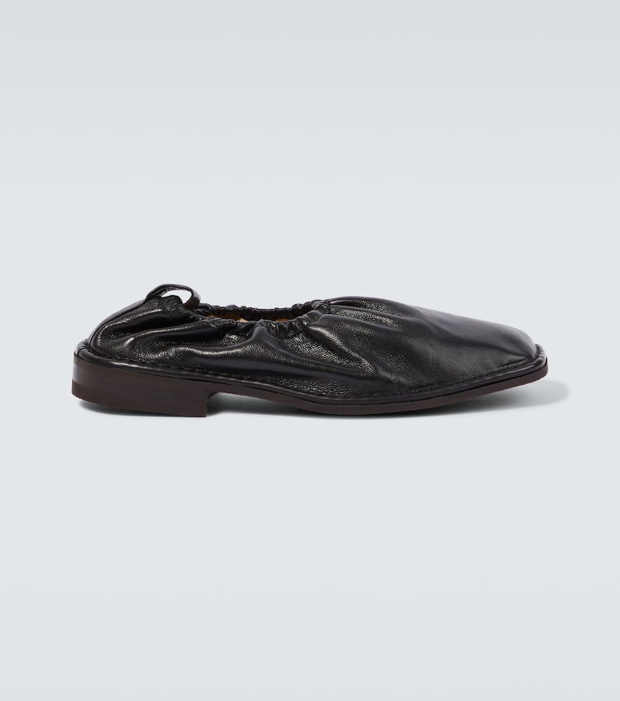 Leather loafers
