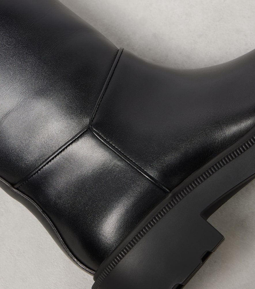 The Row Nobilis Knee-high Boots - Women's - Calf Leather In Black