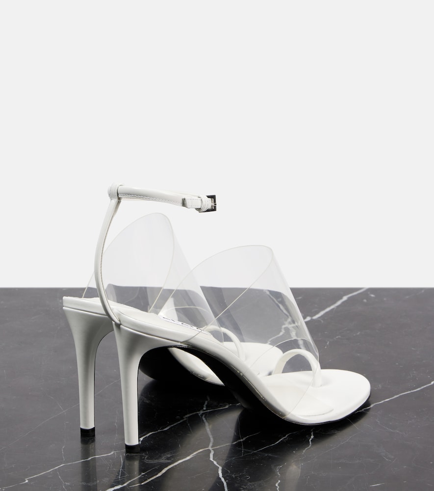  Alaia Alaã¯a Plexi 90 Leather & Pu Sandals 