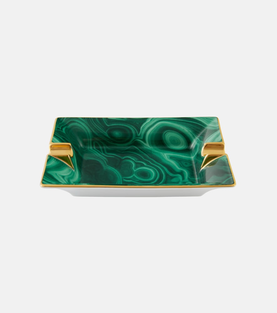 L'Objet Malachite ashtray