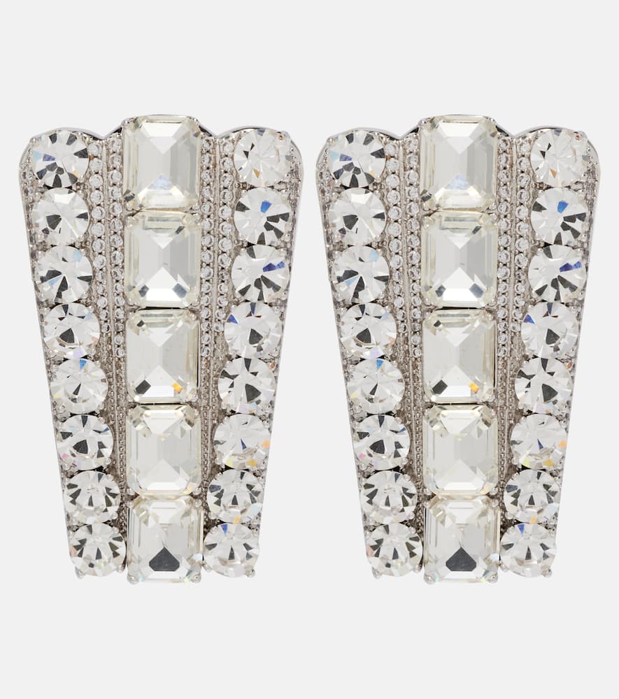 Self-portrait Crystal-embellished Drop Earrings