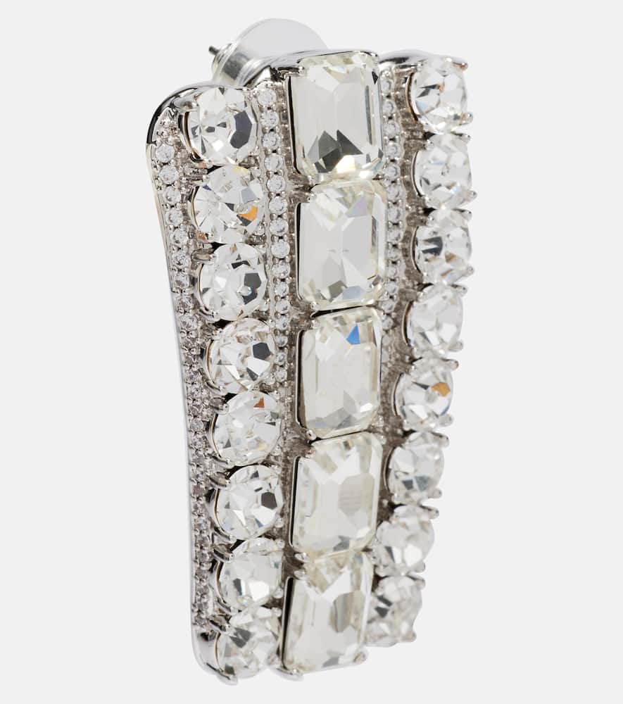 Self-portrait Crystal-embellished Drop Earrings