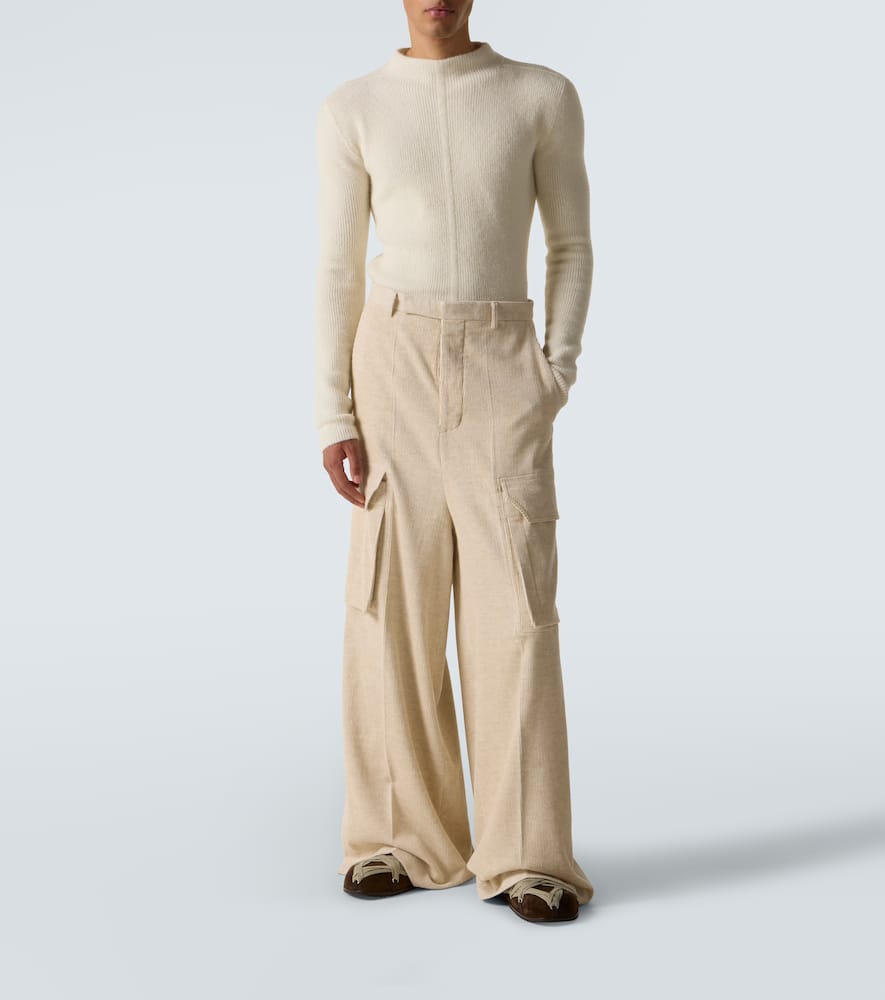 Rick Owens Off-white Concordians Firbanks Cargo Pants In Brown