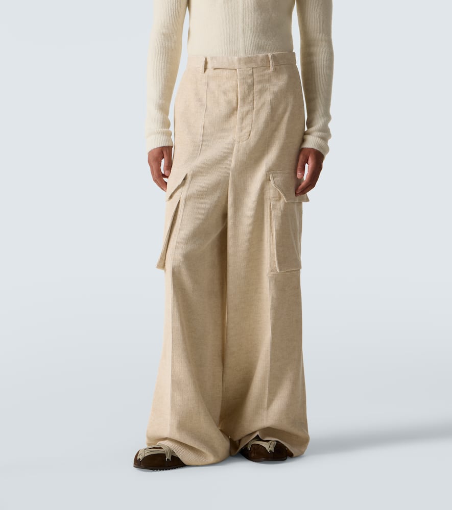 Rick Owens Off-white Concordians Firbanks Cargo Pants In Brown
