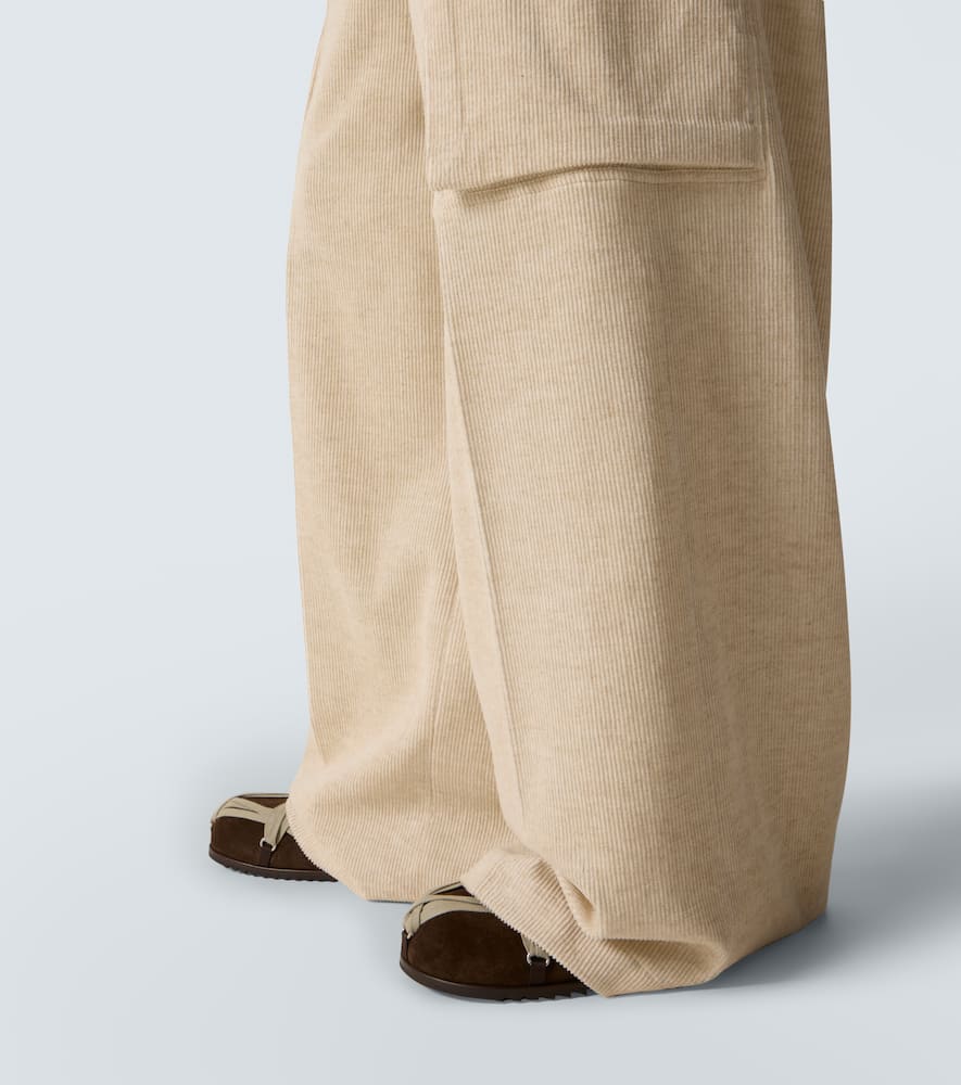 Rick Owens Off-white Concordians Firbanks Cargo Pants In Brown