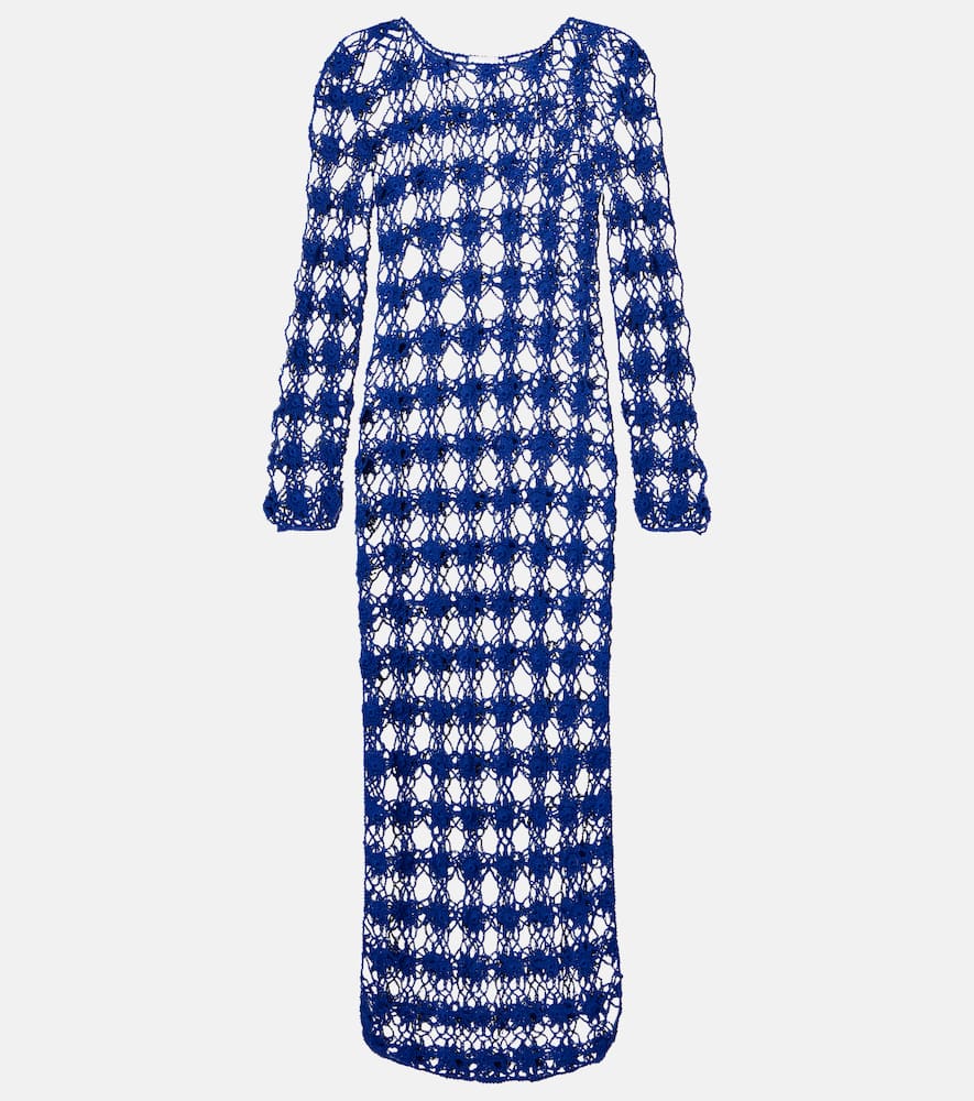 Crochet cotton maxi dress
