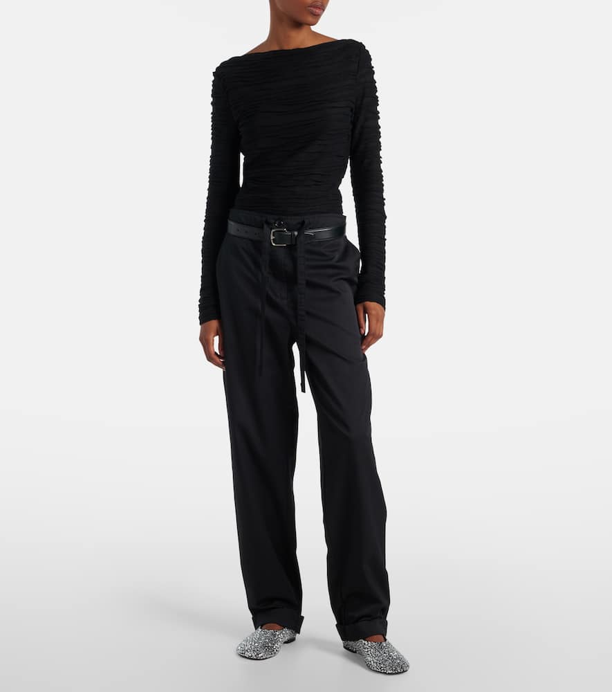 Proenza Schouler White Label Barret Cotton-blend Poplin Wide-leg Pants