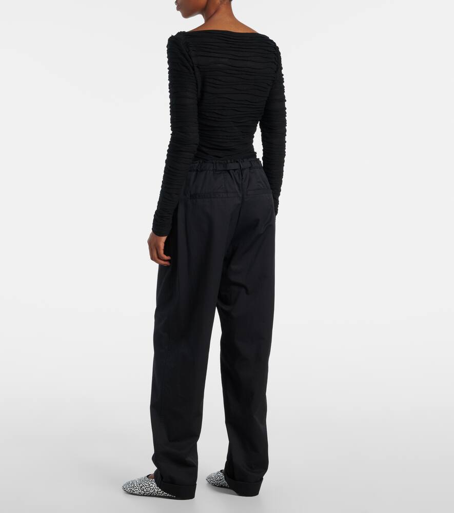 Proenza Schouler White Label Barret Cotton-blend Poplin Wide-leg Pants