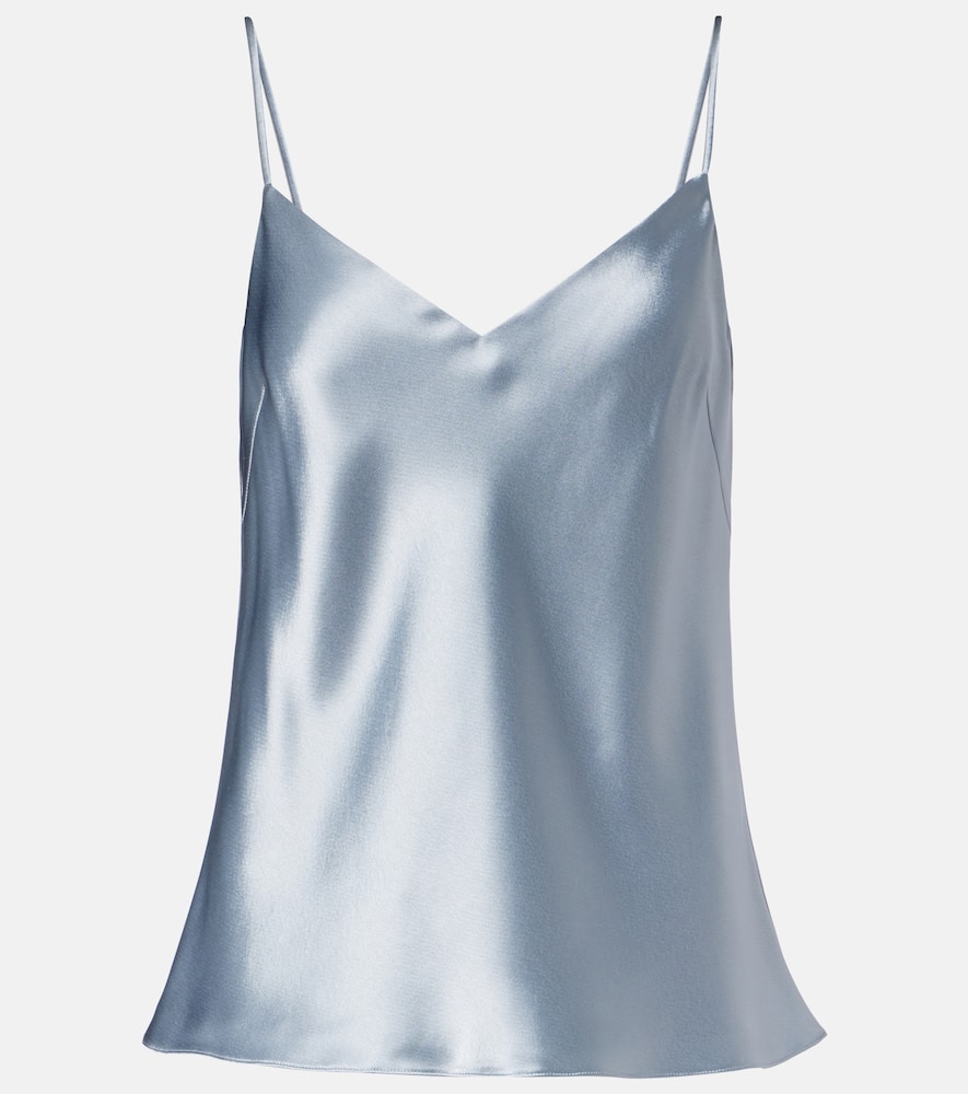Galvan Ischia Satin Camisole In Blue