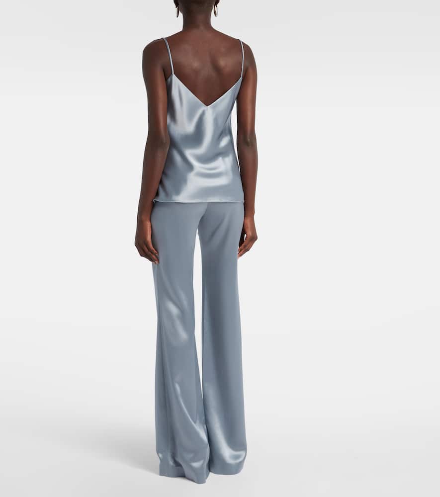 Galvan Ischia Satin Camisole In Blue