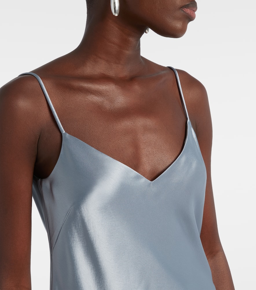 Galvan Ischia Satin Camisole In Blue
