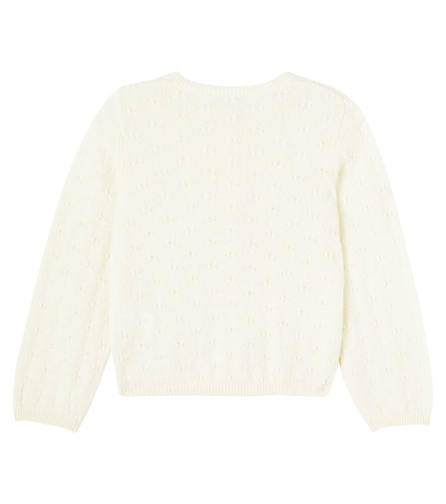Bonpoint Jorna Wool And Alpaca Cardigan In Neutral