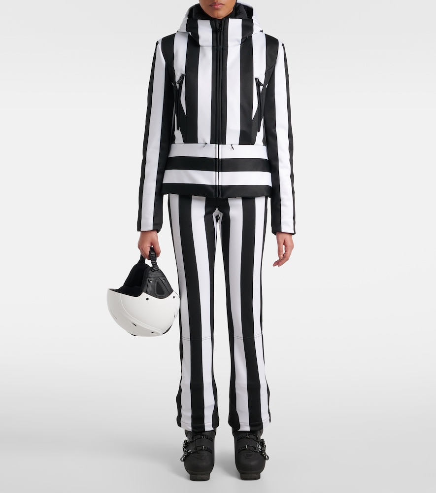 Goldbergh Lunira striped ski salopettes
