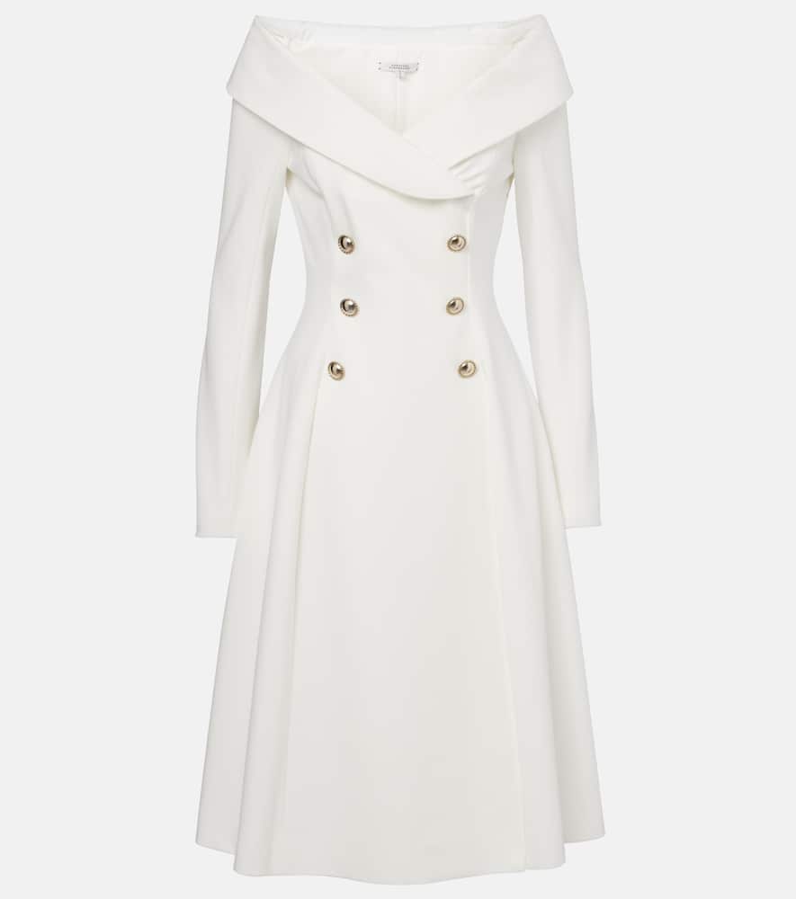 Pleated blazer dress