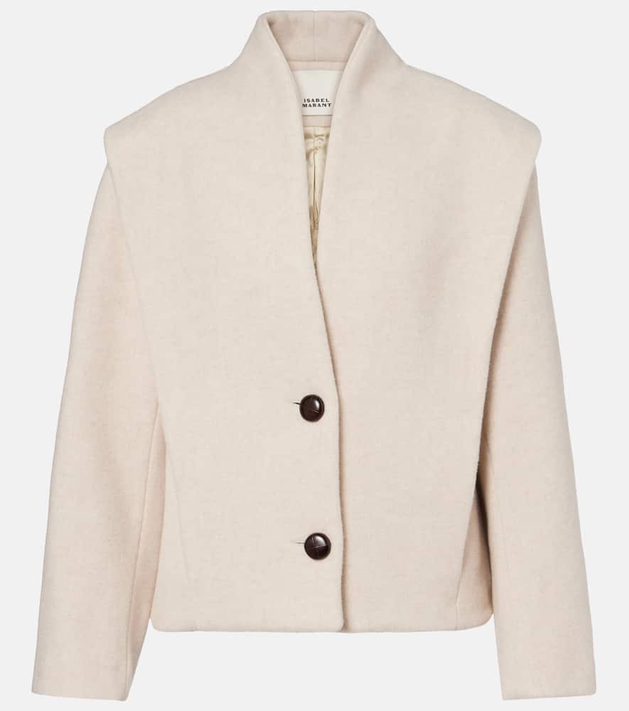 Isabel Marant Dyogo Wool-blend Jacket In Sand