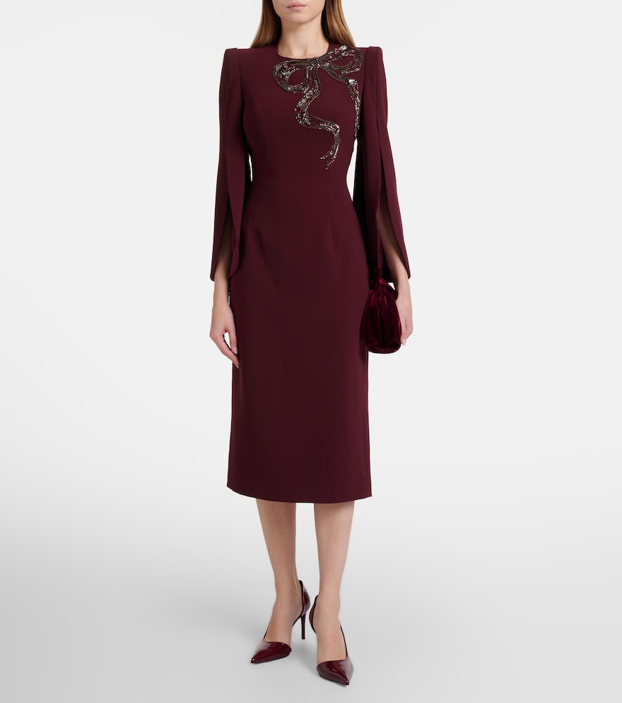  Jenny Packham Jenny Packham Verziertes Midikleid Love Aus Crêpe 