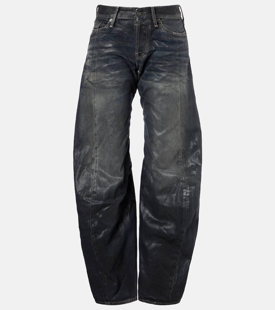 Acne Studios 2006f Distressed Wide-leg Jeans In Blue