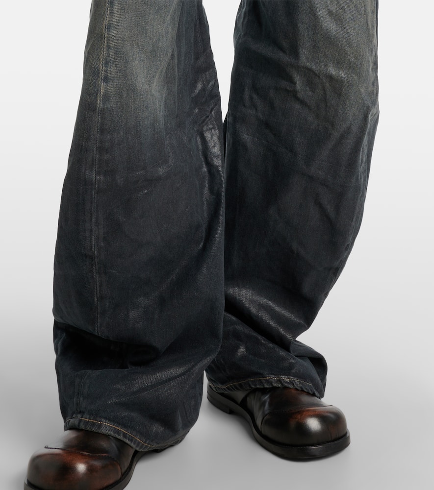 Acne Studios 2006f Distressed Wide-leg Jeans In Blue