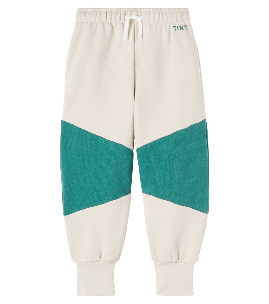 Tinycottons Colorblocked Cotton Jersey Sweatpants In Multi