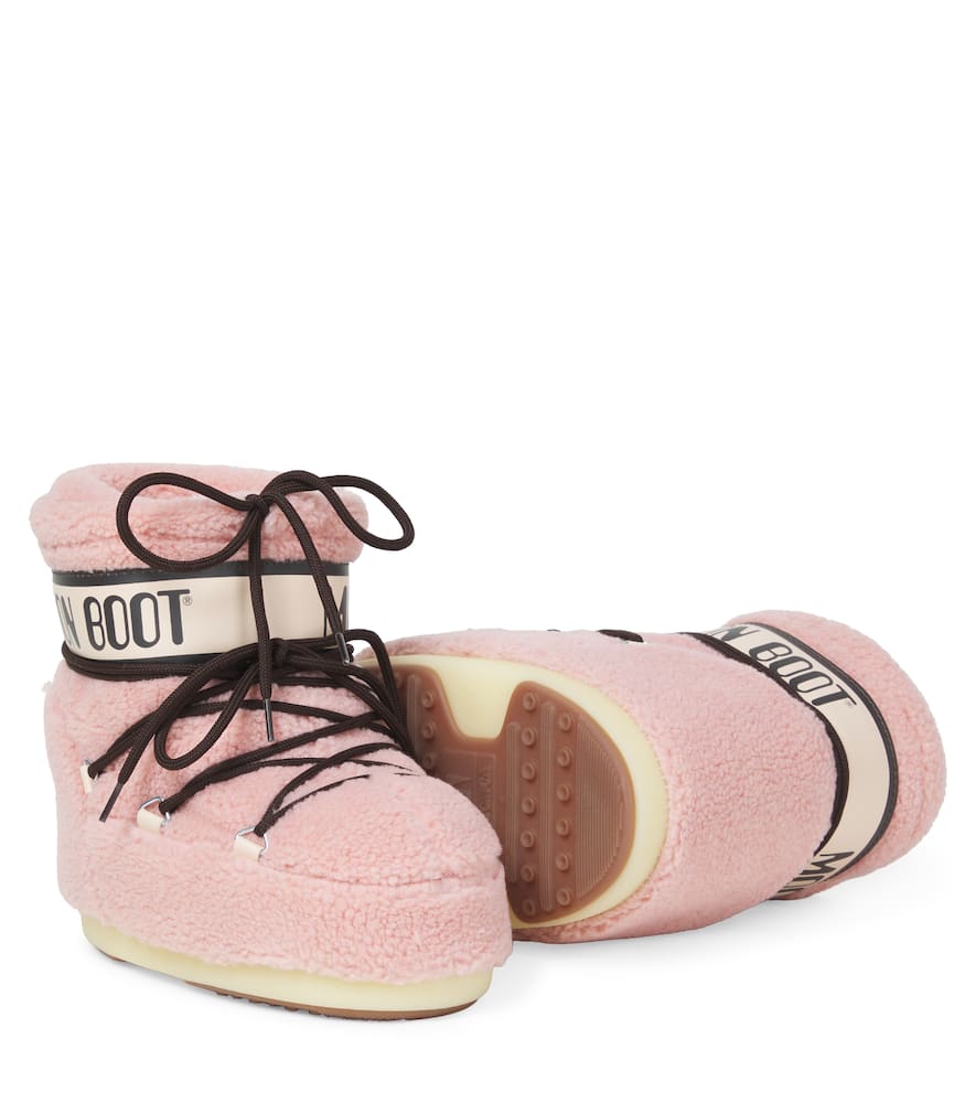 Moon Boot Icon Ankle Boots In Pink