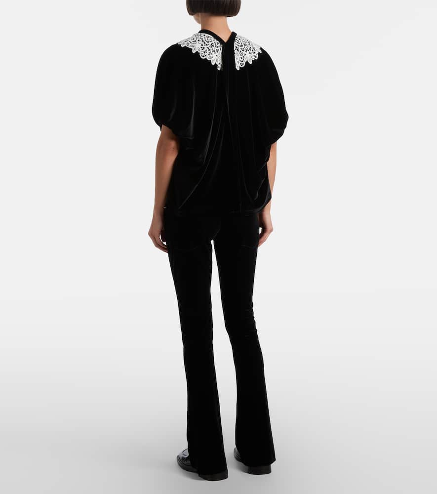 Junya Watanabe High-rise Straight Pants In Black