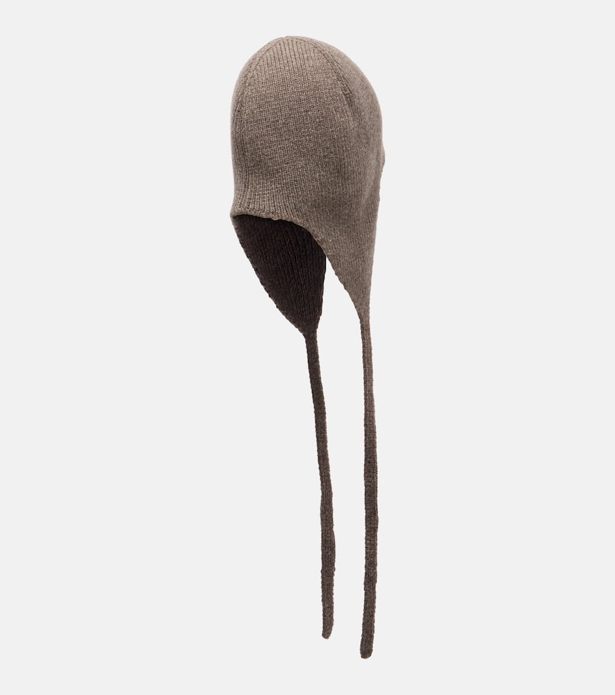 The Row Soizic Ribbed-knit Cashmere Hat In Neutral