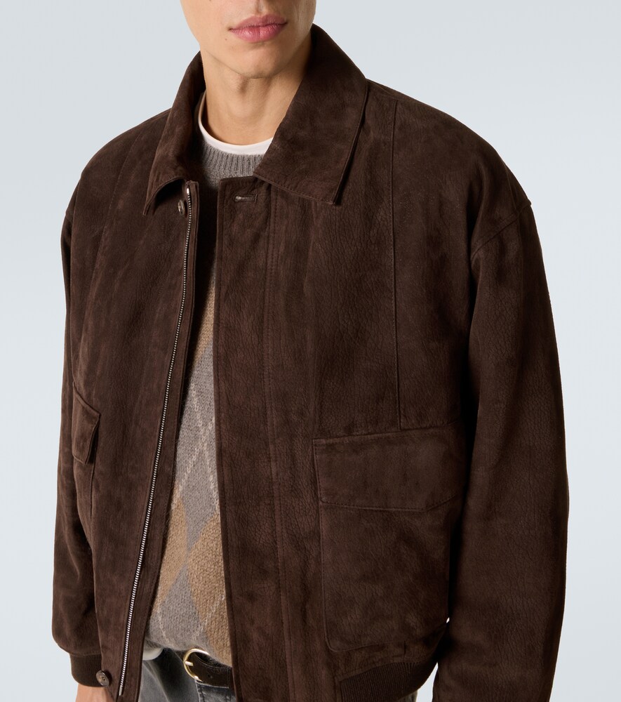  Frame Frame Blouson Retro Aus Veloursleder 