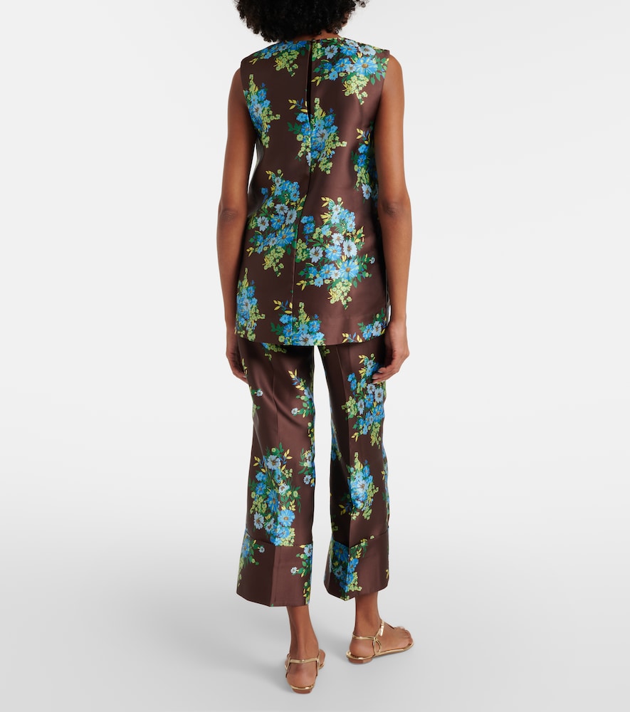  Alemais Alemais Floral Satin Bootcut Pants 