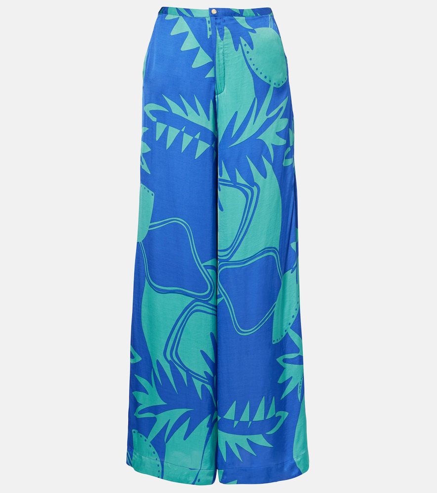 Poupette St Barth Clea printed wide-leg pants