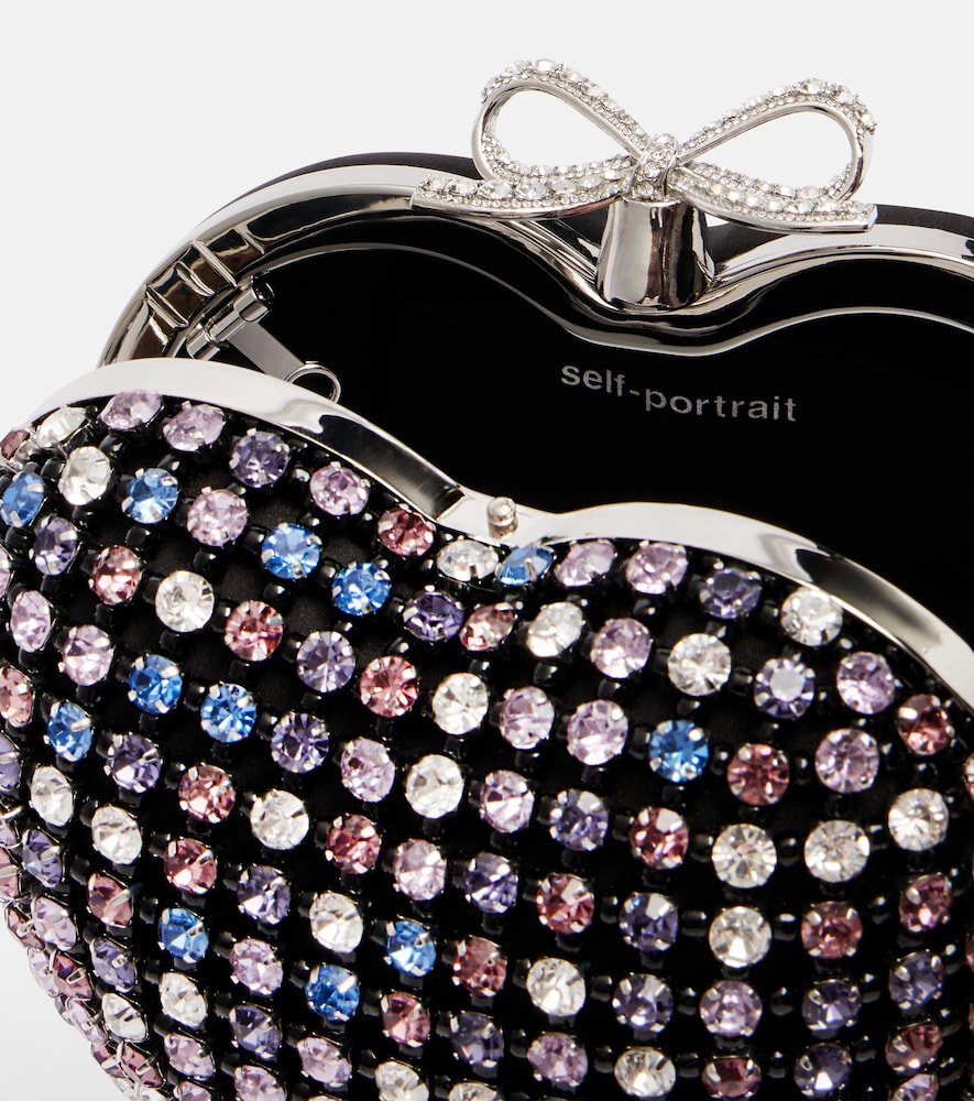  Self-portrait Self-portrait Crystal-embellished Clutch 