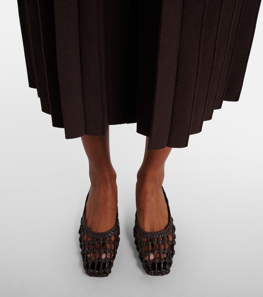 Staud Otto woven leather mules