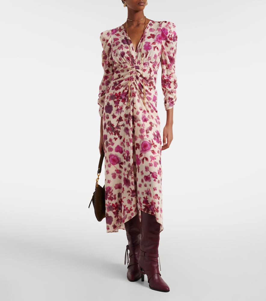 Isabel Marant Albini floral silk-blend midi dress
