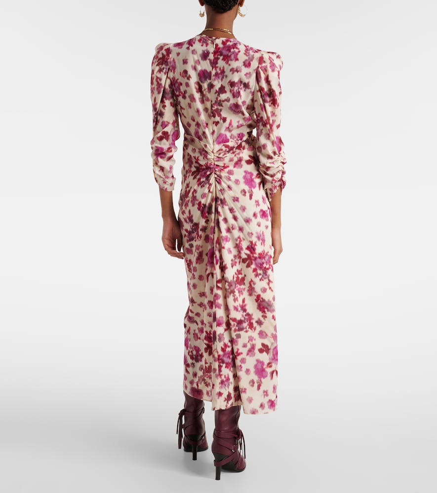  Isabel Marant Isabel Marant Albini Floral Silk-blend Midi Dress 