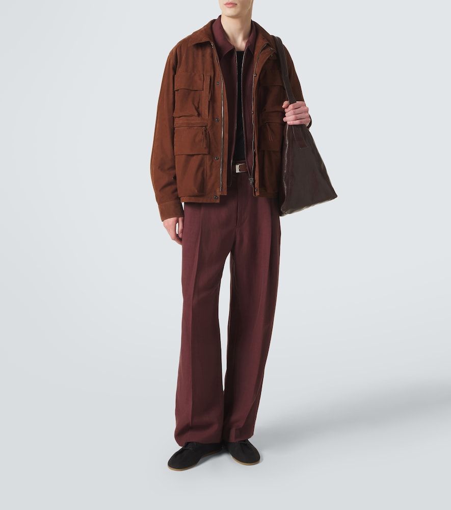  Lemaire Lemaire Weite Hose Aus Gabardine 