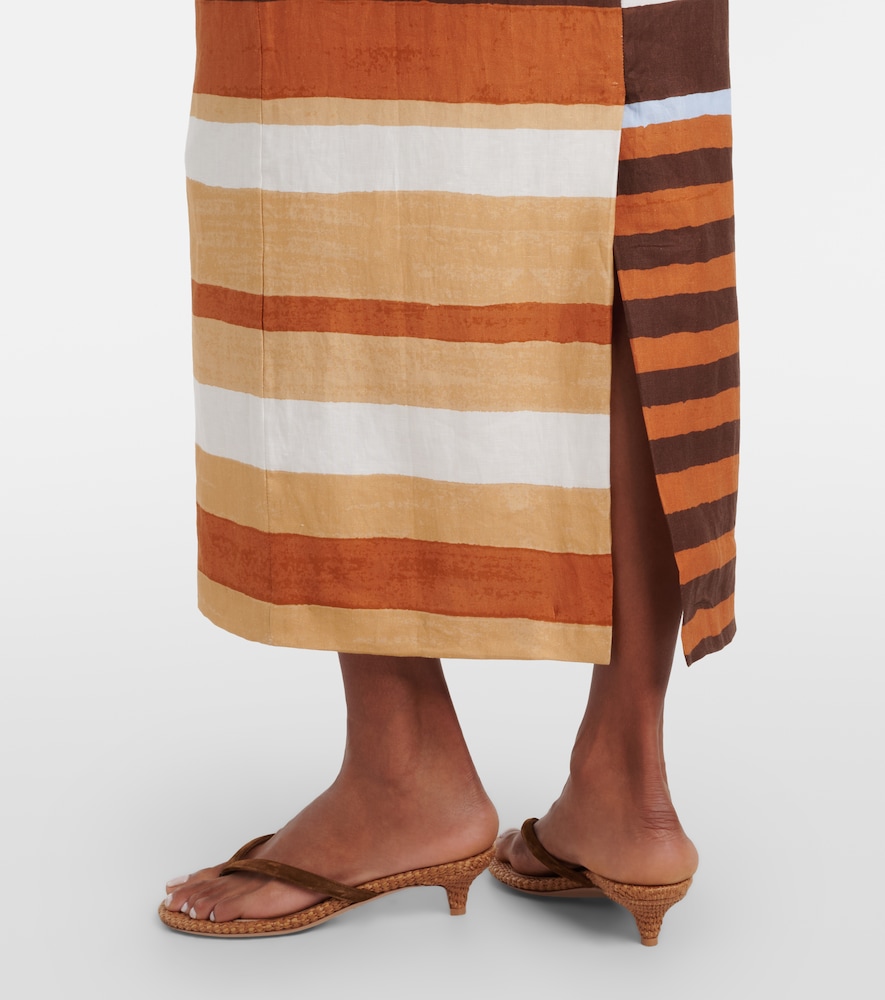 Bruna Striped Midi