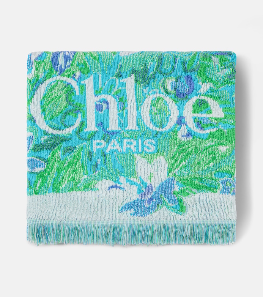 Chloé Serviette Floral en coton à fleurs