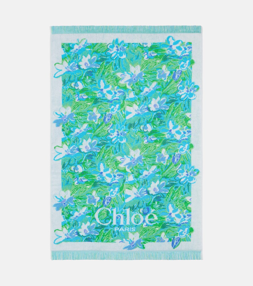  Chloe Chloã© Floral Logo Cotton Terry Towel 