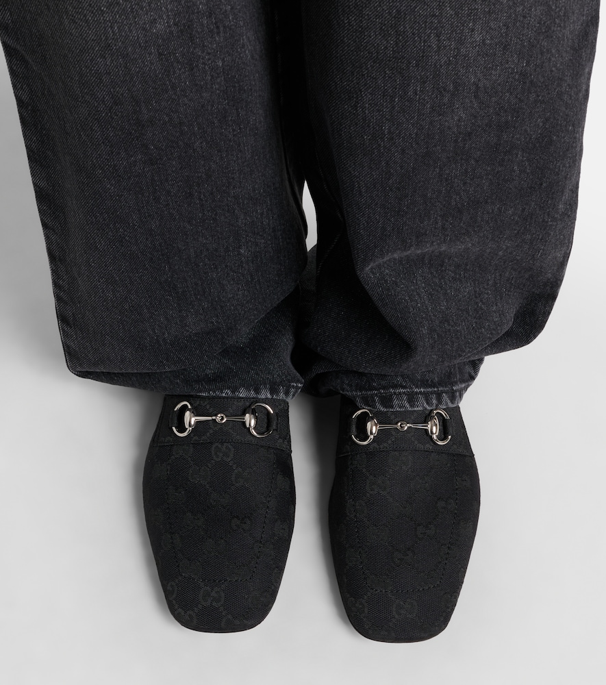 Gucci Horsebit GG Canvas loafers